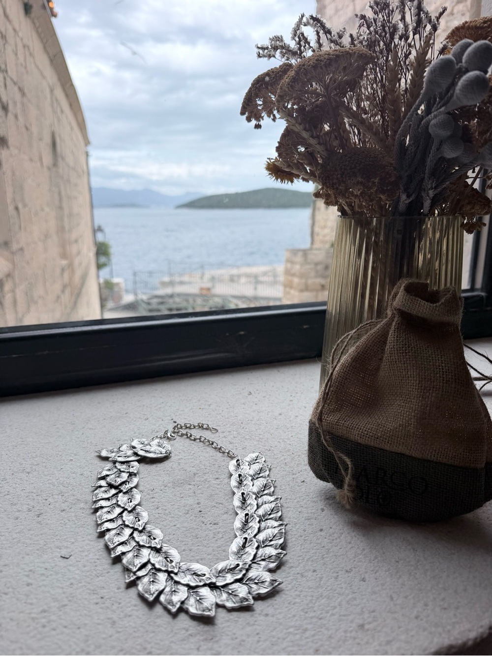 Gorgeous 🇭🇷 Croatian Marco Polo Chunky Silver Plated Statement Necklace NEW